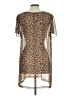 DKNYC 100% Polyester Brown Short Sleeve Top Size L - photo 2
