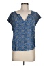 Willi Smith 100% Rayon Blue Short Sleeve Blouse Size M - photo 1
