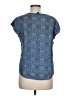 Willi Smith 100% Rayon Blue Short Sleeve Blouse Size M - photo 2