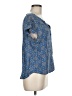 Willi Smith 100% Rayon Blue Short Sleeve Blouse Size M - photo 4