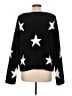 Francesca's 100% Polyester Stars Black Pullover Sweater Size L - photo 2