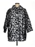 CARIBE 100% Polyester Silver 3/4 Sleeve Blouse Size M - photo 1