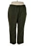 Worthington Solid Green Casual Pants Size 2X - photo 1