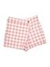 Dex 100% Polyester Checkered-gingham Pink Shorts Size S - photo 1