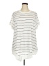 Westbound Stripes White Short Sleeve Top Size 3X - photo 1