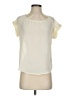 E&M Collection Ivory Short Sleeve Blouse Size S - photo 1
