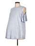 Gap - Maternity Blue Short Sleeve Top Size L - photo 1