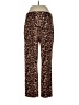 New Directions Animal Print Brown Casual Pants Size L - photo 2