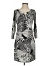 MSK Print Gray Casual Dress Size S - photo 1