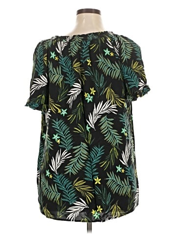 Terra & Sky Short Sleeve Blouse (view 2)