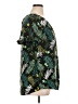 Terra & Sky 100% Rayon Tropical Green Short Sleeve Blouse Size 0X - photo 4