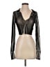 Superdown Metallic Silver Long Sleeve Top Size XS - photo 1