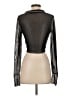 Superdown Metallic Silver Long Sleeve Top Size XS - photo 2