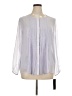 Daisy Fuentes 100% Polyester White Purple 3/4 Sleeve Blouse Size XL - photo 1