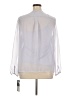 Daisy Fuentes 100% Polyester White Purple 3/4 Sleeve Blouse Size XL - photo 2