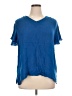 Phool 100% Rayon Blue Short Sleeve Top Size 1X - photo 1