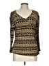 West End Brown Long Sleeve Top Size L - photo 1