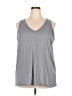 Torrid Gray Sleeveless T-Shirt Size 3X Plus (3) - photo 1