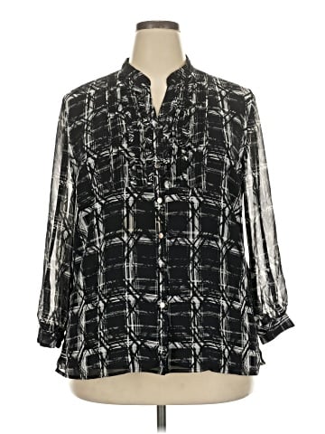 JM Collection 3/4 Sleeve Blouse (view 1)