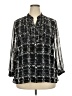 JM Collection 100% Polyester Black 3/4 Sleeve Blouse Size 18 - photo 1