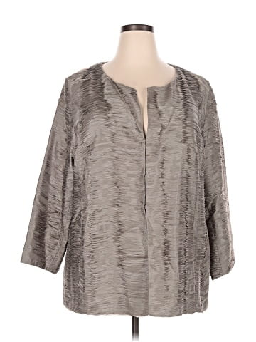 Eileen Fisher 3/4 Sleeve Silk Top (view 1)