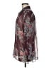 Laura Ashley 100% Polyester Floral Burgundy 3/4 Sleeve Blouse Size 8 - photo 5
