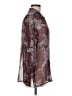 Laura Ashley 100% Polyester Floral Burgundy 3/4 Sleeve Blouse Size 8 - photo 4