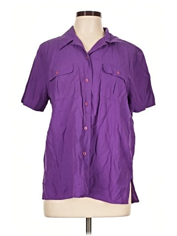 Karen Scott Short Sleeve Blouse (view 1)