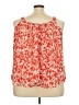 Lane Bryant 100% Polyester Orange Sleeveless Blouse Size 22 - photo 2