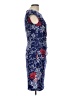 Kasper Print Blue Casual Dress Size 10 - photo 4