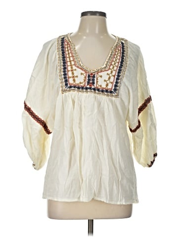 Max Studio 3/4 Sleeve Blouse (view 1)