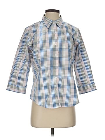 L.L.Bean 3/4 Sleeve Button-Down Shirt (view 1)