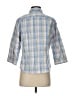 L.L.Bean Plaid Blue 3/4 Sleeve Button-Down Shirt Size S - photo 2