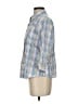 L.L.Bean Plaid Blue 3/4 Sleeve Button-Down Shirt Size S - photo 5