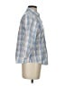 L.L.Bean Plaid Blue 3/4 Sleeve Button-Down Shirt Size S - photo 4