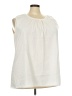Carducci White Sleeveless Blouse Size 3X - photo 1