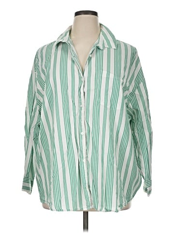 Old Navy 3/4 Sleeve Button-Down Shirt (view 1)
