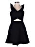 Keepsake Solid Black Cocktail Dress Size M - photo 1