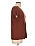 Quince Brown Short Sleeve Top Size L - photo 4
