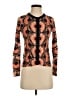 Tabitha 100% Cotton Paisley Orange Pullover Sweater Size XS - photo 1