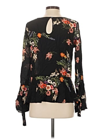 Amour Vert Long Sleeve Silk Top (view 2)