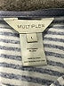 MULTIPLES Stripes Blue Jacket Size L - photo 6