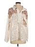 Pol Floral Ivory Long Sleeve Blouse Size S - photo 1