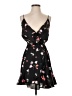 Express 100% Polyester Floral Black Cocktail Dress Size XS - photo 1