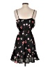 Express 100% Polyester Floral Black Cocktail Dress Size XS - photo 2