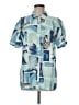O'Neill Tropical Blue Short Sleeve Blouse Size M - photo 1