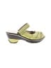 Jambu 100% Leather Green Sandals Size 7 1/2 - photo 1