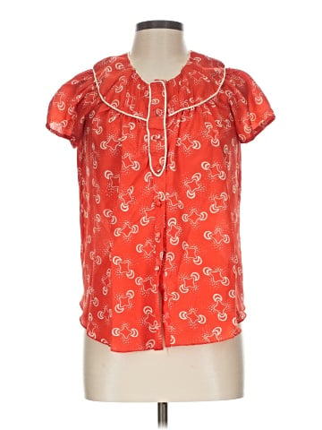 Anna Sui Short Sleeve Blouse (view 1)