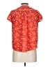 Anna Sui 100% Polyester Orange Short Sleeve Blouse Size L - photo 2