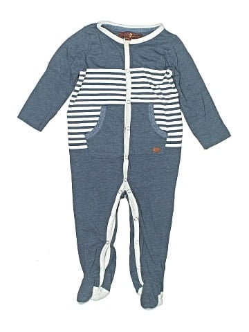 7 For All Mankind Long Sleeve Onesie (view 1)